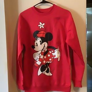 Womens Holiday sweatshirt Minnie Mouse